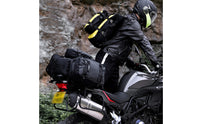 Structured Motorcycle Luggage Bag Soft-Sided Motorcycle Bag with Mounting Straps Heavy-Duty Tear-Resistant for Motorcyclists, Commuters, Weekend Rides