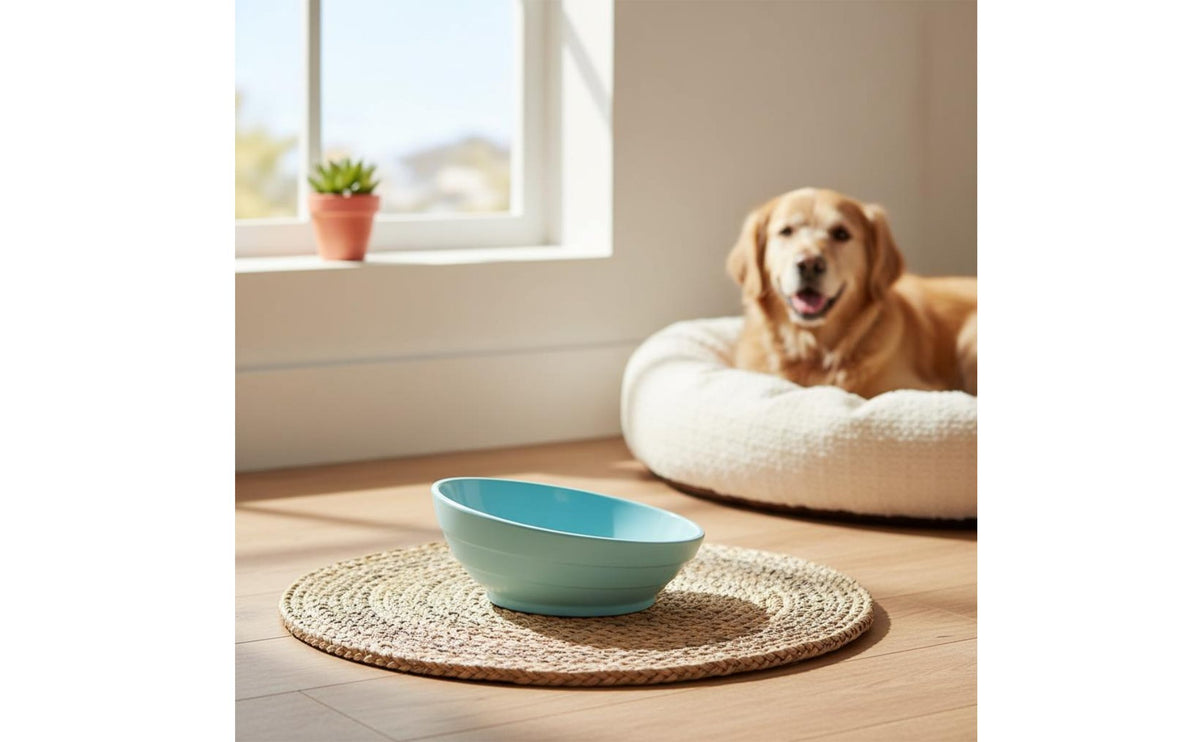 Tilted Feline Bowl Double Use Ceramic Pet Bowl Easy to Clean for Flat-Faced Dogs