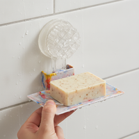 Wall-Mounted Soap Dish with Drainage, Punch-Free, Portable, Multi-functional