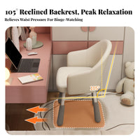 Multi-Purpose Vanity Makeup Chair Space-Saving Molded Plastic Side Chair space-efficient Design Upholstered Seating Ergonomic spinerest for Students, Young Adults, Home Decorators, Dorm Room, Study Area, Dressing Table, perusing corner