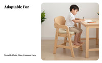 Japanese design Adjustable Wooden Learning Chair Grows with Your Child Height-Adjustable Wooden Chair Multifunctional children's Furniture Multi-Purpose for Preschoolers, Toddlers, Parents, Dining Room, Homeschool Environment, Playroom, Classroom