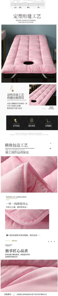 *院按摩床垫被褥 床垫垫被子需要不带洞的备注简约现代