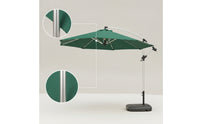 Offset Umbrella with Base Resistant Cantilever Umbrella Water-Repellent for Garden, Poolside