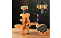 2 Pieces Adjustable Cabinet Door Jig with Boring Bit Metal Cabinet Door Jig Accurate for Woodworkers