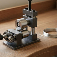 European Design Hand Crank Rolling Mill 2-in-1 Multifunction Jewelry Rolling Mill Heavy-Duty for Goldsmiths, Hobbyists, Workshop, Craft Room
