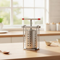 Detachable Manual Vegetable Press Easy to Clean Manual Vegetable Press Stable Stainless Steel Press Compact for Home Cooks, Dumpling Filling Making, Kitchen Countertop
