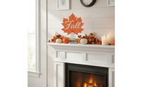 Thanksgiving Maple Leaf Tree Topper Festive Tree Topper with Spring Base Soft Decorations Lightweight for Mantel