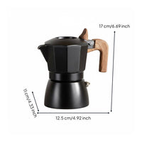 Stainless Steel Stovetop Pot Easy to Clean Stovetop Pot Mirror Polished Finish Espresso Maker for Campers, Outdoor