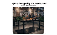 Chinese Design Square Table and Backless Stool Set Tavern Design Bar Furniture Black Finish Breakfast Nook Sturdy Construction for Restaurant Owners, Interior Designers, Homeowners, Nightclub, Dining Room, Small Areas, Kitchen
