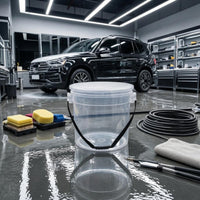 Car Wash Bucket Compact Lidded Bucket Easy to Store