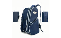 Waterproof Sports Backpack with Shoe Compartment Structured Backpack with Shoe Compartment Padded Gym Bag Vented for Athletes, Players, Tennis
