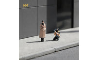 Interview Scene Model 3D Printed 1:64 Scale Figures Realistic Figurines for Collectors