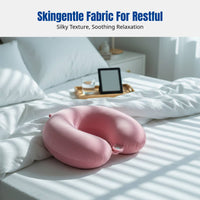 Viscoelastic Foam U-Shaped Neck Pillow, Ergonomic Support, Portable for Travel, Office Nap, Home, Elderly, Multiple Colors