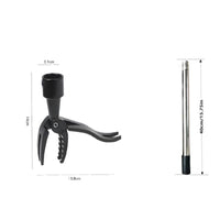 Detachable Stand up Weed Puller No Bending 4-Claw Root Remover Labor Saving Stand up Weeder All Steel for Gardeners, Seniors, Garden, Backyard