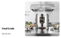 Multi-Functional Commercial Electric Cooking Pot Adjustable Temperature Control Large Capacity Soup Kettle Auto Shut-Deactivated Dry-Overheat Protection Countertop Water Boiler and Warmer High Power for Caterers, Restaurant Employees, Cafeteria, Hotel