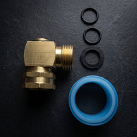 Solid Brass Elbow Connector with Swivel Coupling Heavy-Duty 90 Degree Hose Elbow Leakleakproof Male to Female Adapter Long-Lasting for Gardeners