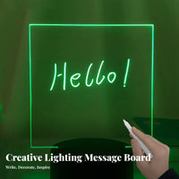 Writable Night Light 16 Color Options Glowing Memo Board Remote Controlled LED Message Board for Students, Couples, Home Decor, Living Room, Classroom