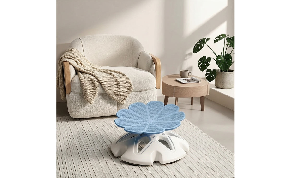 Vestibular Sensory Training Chair Balance Swivel Chair with Textured Seat Anti-Slip Therapeutic for Children, Toddlers, Playroom, Home