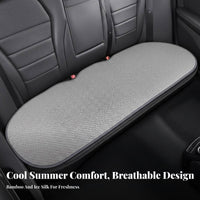 Ventilated Seat Mat Sweat-Absorbent Woven Cooling Mat Breathable Automotive Interior Accessory for vehicle Owners, Commuters, Summer Driving, Office