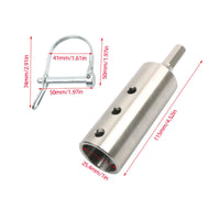 Trailer Jack Drill Adapter Locking Pin Lift Accessory 304 Stainless Steel Vehicle Tool