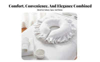 Removable and Washable Beauty Salon Prone Pillow Easy to Clean U-Shaped Face down Pillow Ergonomic Design for Beauticians, Masseuses, Travel