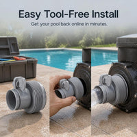 Pool Plunger Valve Hose Connector for Intex Filter Pumps