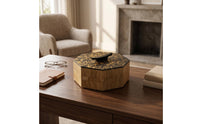 Solid Wood Box with Handle Modern Luxury Wooden Storage Box Vintage Influenced for Coffee Table, Desktop