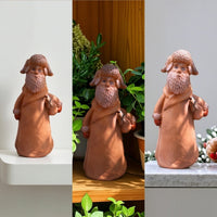 Tabletop Ornament Weathered Garden Figurine Rustic Man Statue for Collectors, Patio, Balcony