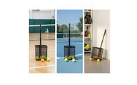 Adjustable Tennis Ball Picker with Mesh Basket Ergonomic Tennis Ball Collector with Detachable Basket Sturdy Easy to Use for Players, Coaches