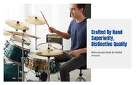 Impact Cymbal for Drum Set, Handmade Brass, Powerful Sound, Multiple Sizes