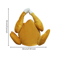 Turkey Hat Funny Turkey Costume Traditional Headpiece Headwear for Photo Booths