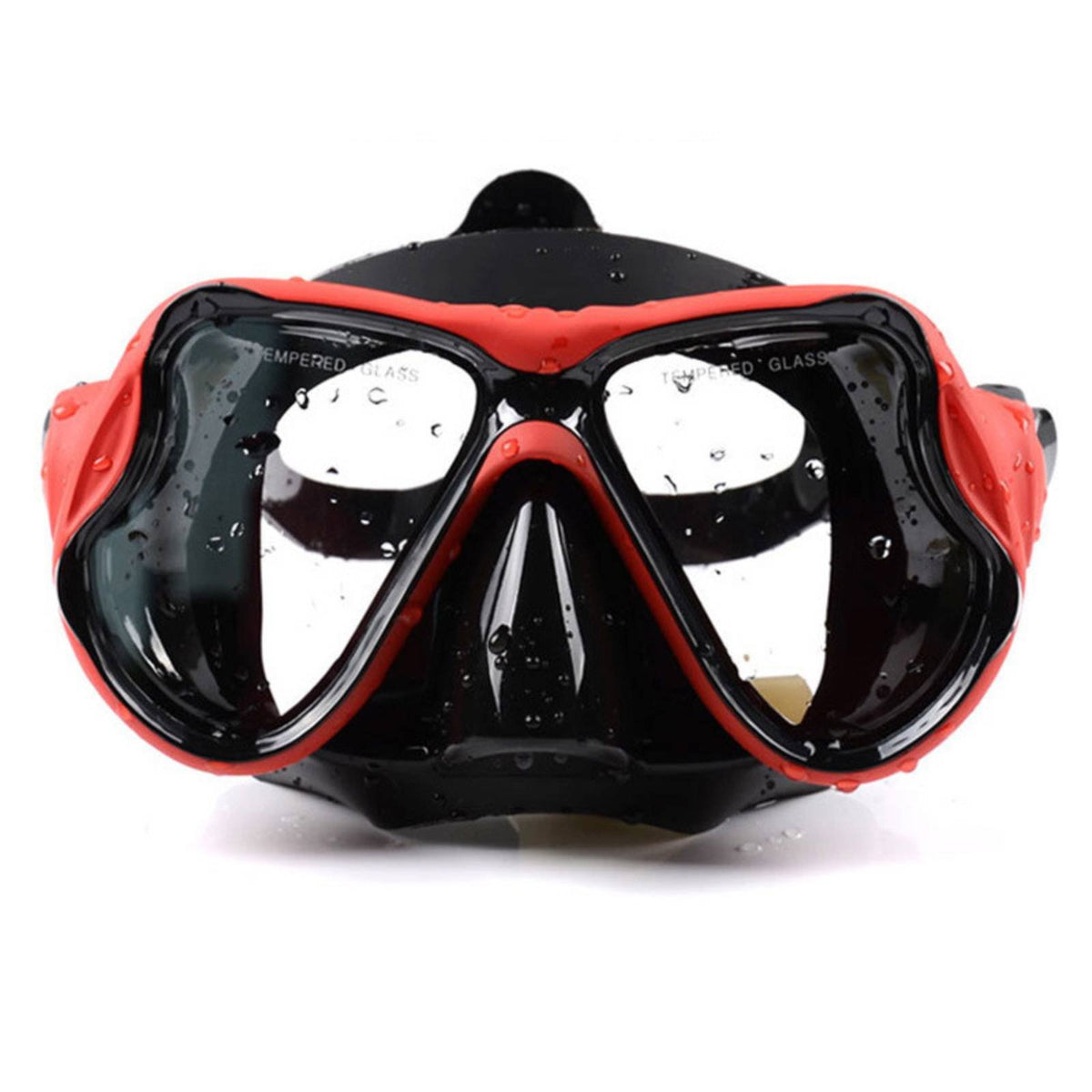 Frosted Finish Tempered Glass Dive Mask Myopia Lens Ready Silicone Snorkel Mask Comfortable Seal Water Sports Gear Anti-Fog for Adults, Diving, Snorkeling