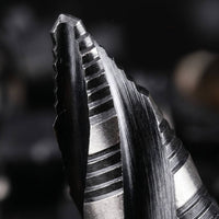 3 Pieces Imperial Sizes Step Drill Bit Set Black Oxide Finish Spiral Flute Step Drill Chip Clearing for Sheet Metal, Metalwork, Workshop