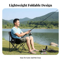 Foldable Low-Slung Folding Chair Lightweight Portable Seat Quick Setup stretchdoor Furniture with storage pocket for Anglers, Campers, Beachon the moveers, Fishing, Camping, stretchdoor meal, stretchdoor meals