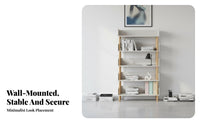 Floor-Standing 5-Tier Etagere bookshelf Space-Saving 5-Tier accessible-shelving Shelving unit multifunctional bookshelf Sturdy Construction for Book Lovers, Collectors, Office Workers, Bedroom, Entryway