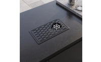 Embedded Cup Washer with Drainage Tray Countertop Tabletop Cup Washer Low-Profile Stainless Steel Glass Washer for Bartenders, Baristas, Bar Counters