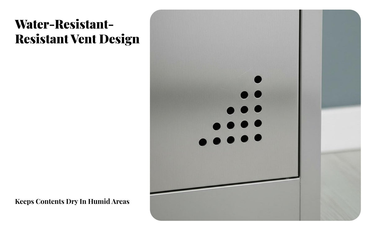 Rustproof Stainless Steel Locker Rust Resistant Employee Changing Cabinet Dust-Clear Sloped Top Multi-Door Employee Locker Heavy Duty for Factory Workers, Employees, Cleanroom, Workshop, Warehouse, Breakroom