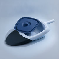 Bedpan with Handle Portable Bedpan with Lid Spill-Spill-Resistant for Bedside