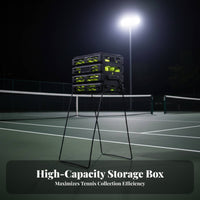 Automatic Tennis Ball Retriever Reinforced Nylon Standing Tennis Ball Collector Drop-Resistant Sports Training Equipment for Practice Exercises