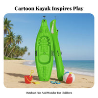 Shaped Paddle Boat Cartoon Design Water Sporting Gear Beginner Approachable Single-Person Kayak for Children, Students, Paddling, Kayaking, Waterway
