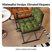 Wooden Hanging Chair Minimalist Design Home Furniture Designer-Inspired Thick Padding Seat for Readers, Bedroom, Literary Corner