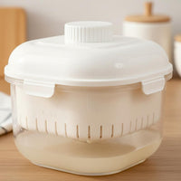 Greek Yogurt Maker Double Pressure System Yogurt Strainer Edible-Grade Material Grade Material Whey Straining Container for   Enthusiasts