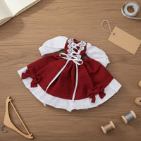 Doll Dress British Style OB24 Doll Outfit Three-Dimensional Shape for Collection