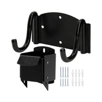 Space-Saving Unicycle Storage Bracket Matte Black Unicycle Wall Mount Indoor Bike Wall Mount Textured for Garage, Workshop
