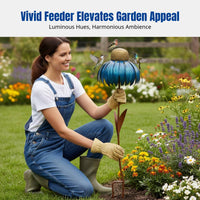Coneflower Stake Attracts Animals Avians Avian Feeding Station Decorative Weather-Resistant for Nature Aficionados, Yard