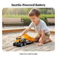 1:43 Scale Truck Model Die-Cast Friction Powered Construction Vehicle Sturdy Alloy Engineering Vehicle Collection for Children, Beach