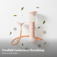 Dumbbell-Shaped Mouth exerciser Adjustable tension Breathing Exerciser for Home