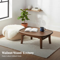Modern Minimalist aesthetic Foldable Floor Table Space-Saving Foldable Leg Table Multi-Purpose Household Furniture Sturdy Construction for Tea lovers, Apartment Dwellers, Living Room, Bedroom, Small Spaces, Bay opening