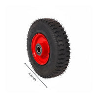 Utility Cart Replacement Wheel Shock Absorbing Inflatable Hand Truck Wheel Wide Grip Hardware Accessory