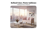 3 Pieces Modern Design circular table and 2-Chair Set Comfortable Seating Reception Furniture Cushisingled Chairs Sturdy Construction for Office Managers, Interior Designers, Apartment Dwellers, salon, Hotel Lobby, Waiting Room, Cafe